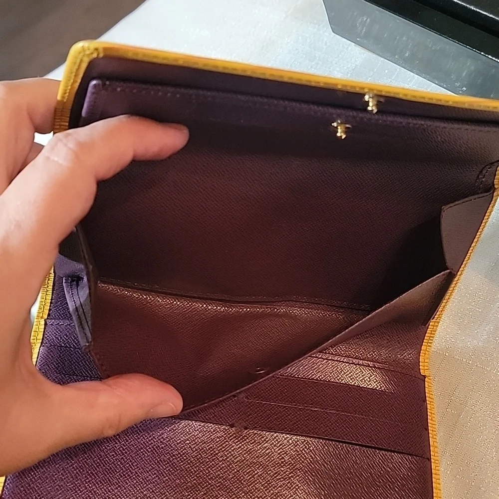 Louis Vuitton Sarah Yellow Epi Vintage Wallet